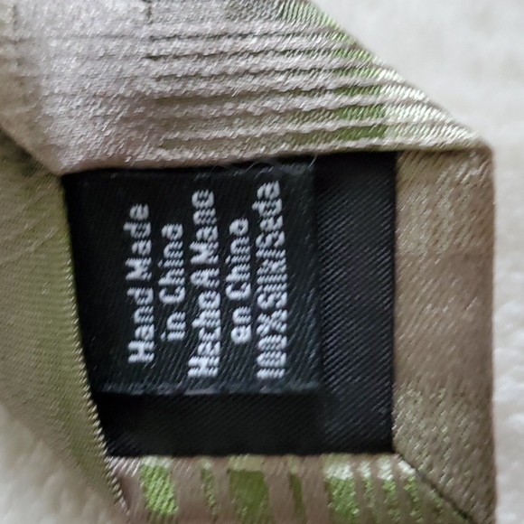 Vintage Van Heusen tie Grey and green - Picture 6 of 6